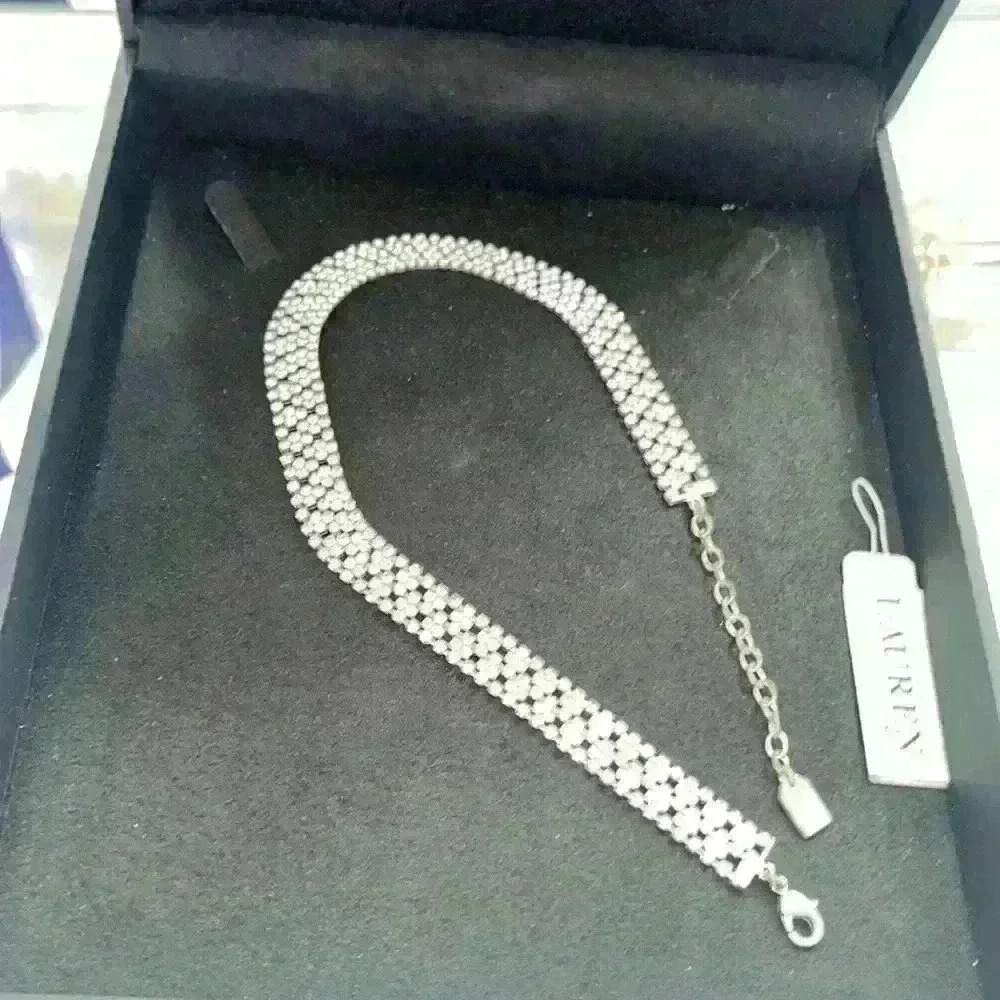 Lauren Ralph Lauren rhinestone choker necklace - Picture 3 of 6